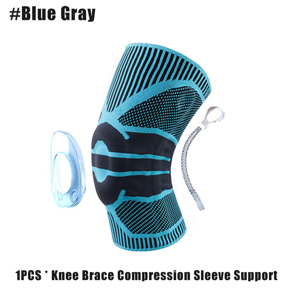 

Knee Brace Compression Sleeve Wraps Patella Stabilizer With Silicone Gel Spring Support,For Meniscus Tear Arthritis Running XL