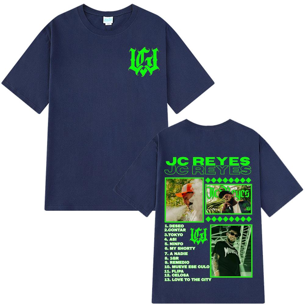Rapper Jc Reyes Vintage Graphic T Shirt Unisex Unisex Y2k Streetwear Fluorescent Green Print Album Tracklist Oversized Tee Fans Top