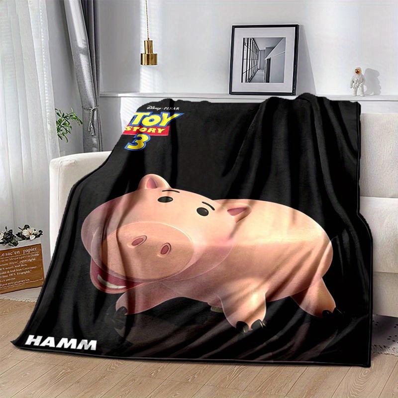 1 Stück, Toy Story Hamm Kuscheldecke Weich & Gemütlich Heimdeko für Sofa, Bett, Auto, Reisen, Camping, Büro Nickerchen Perfektes Geschenk für Freunde