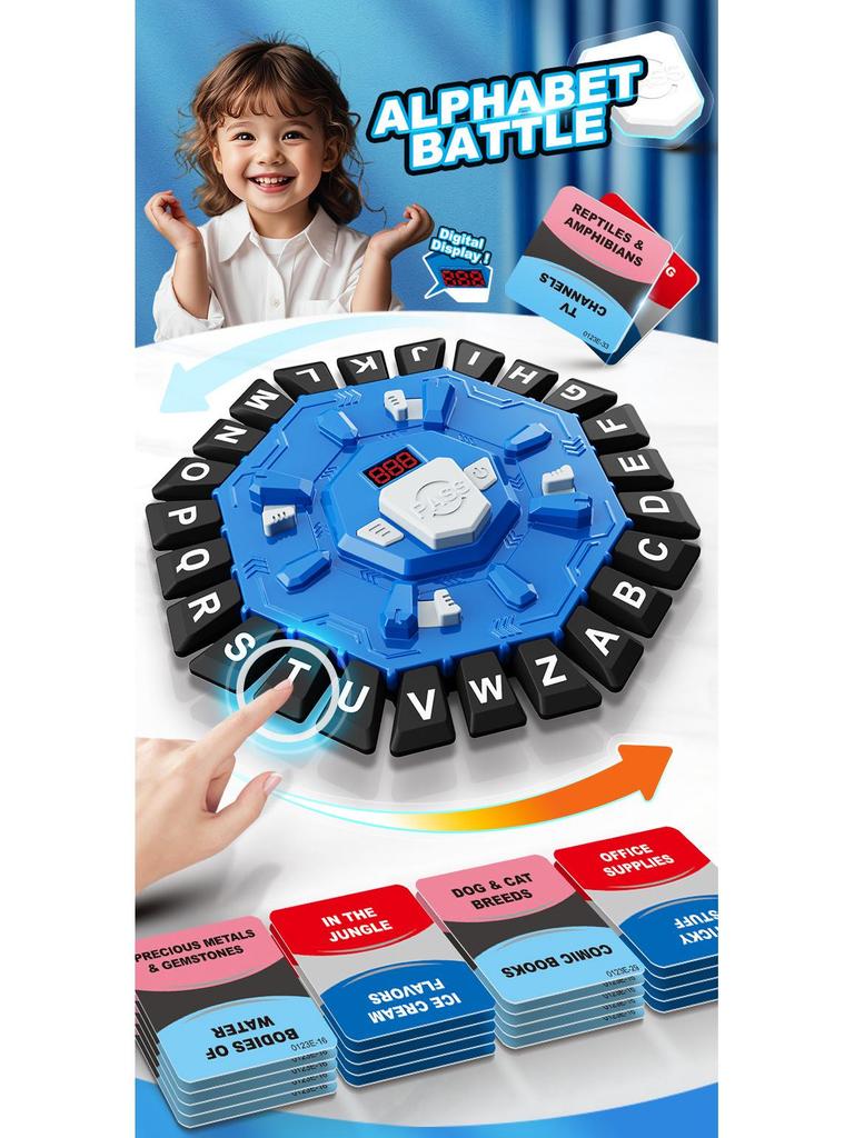 Creative Educational Crazy Letter Board Game for Parent-Child Interactive Play