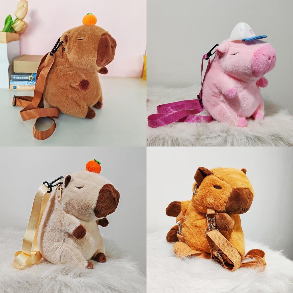 Adorable Capybara Plush Water Capybara Doll Kids Backpack Soft And Cute Cartoon Design
