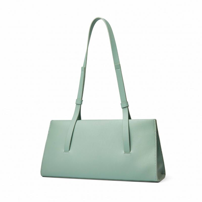 Genuine Leather Leather Bag For Women Fashion Shoulder Underarm Bag Split Leather Red Ladies Soft Handbag Luxury Desig