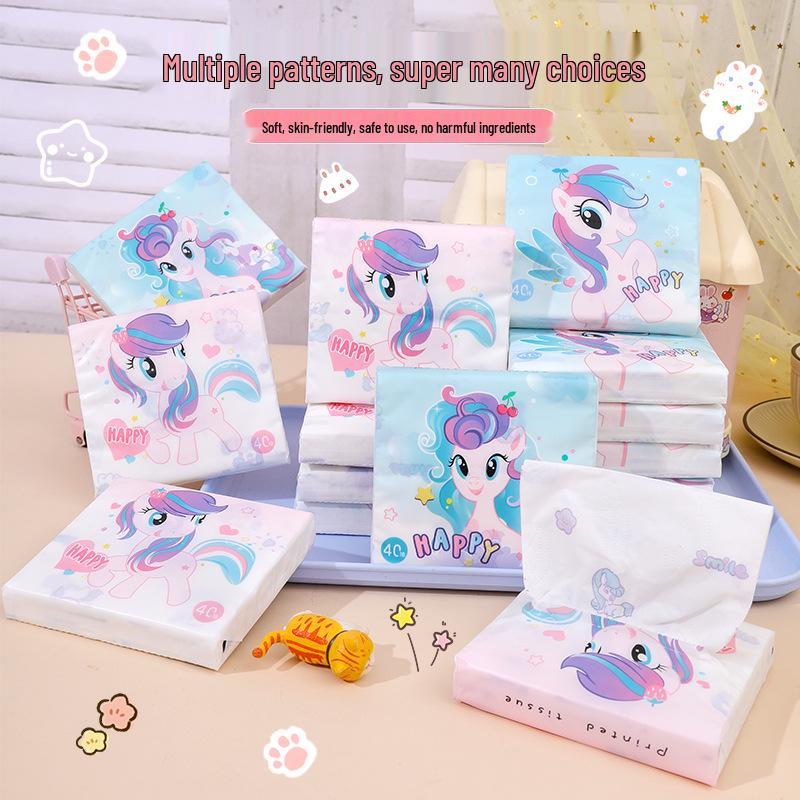 Stylish Portable Pocket Tissue Pack - 40 Sheets of Printed Facial Tissue