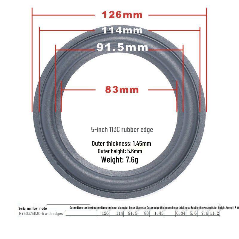 Speaker Repair Parts: 3-Inch To 10-Inch Rubber Surround Suspension Rings