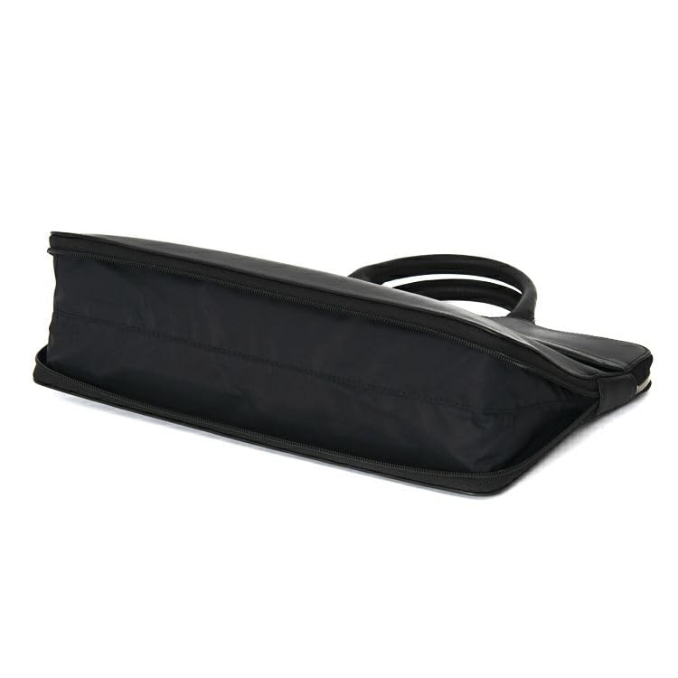 Official Baseball Glove Thin Gusset Briefcase Genuine Leather A4 Free Standing Expanding Function Large Capacity Bag PC13 Inch SA239 Black [Tryon]