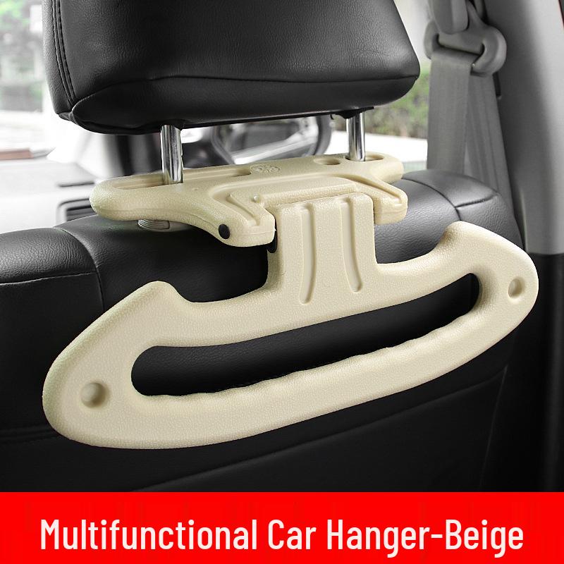

Multifunctional Car Seat Back Armrest and Safety Handle Hook бежевый