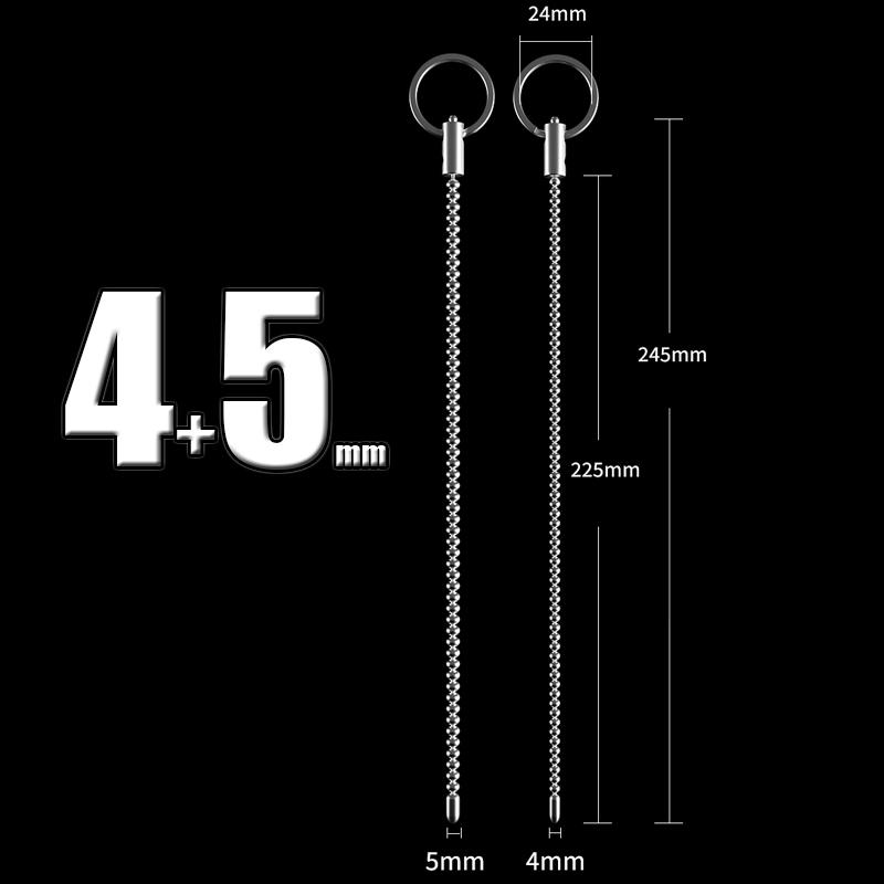 Stainless Steel Urethral Sound Dilators Penis Plug Insert Stimulation Catheter Beads Male Masturbator Horse Eye Sticks BDSM