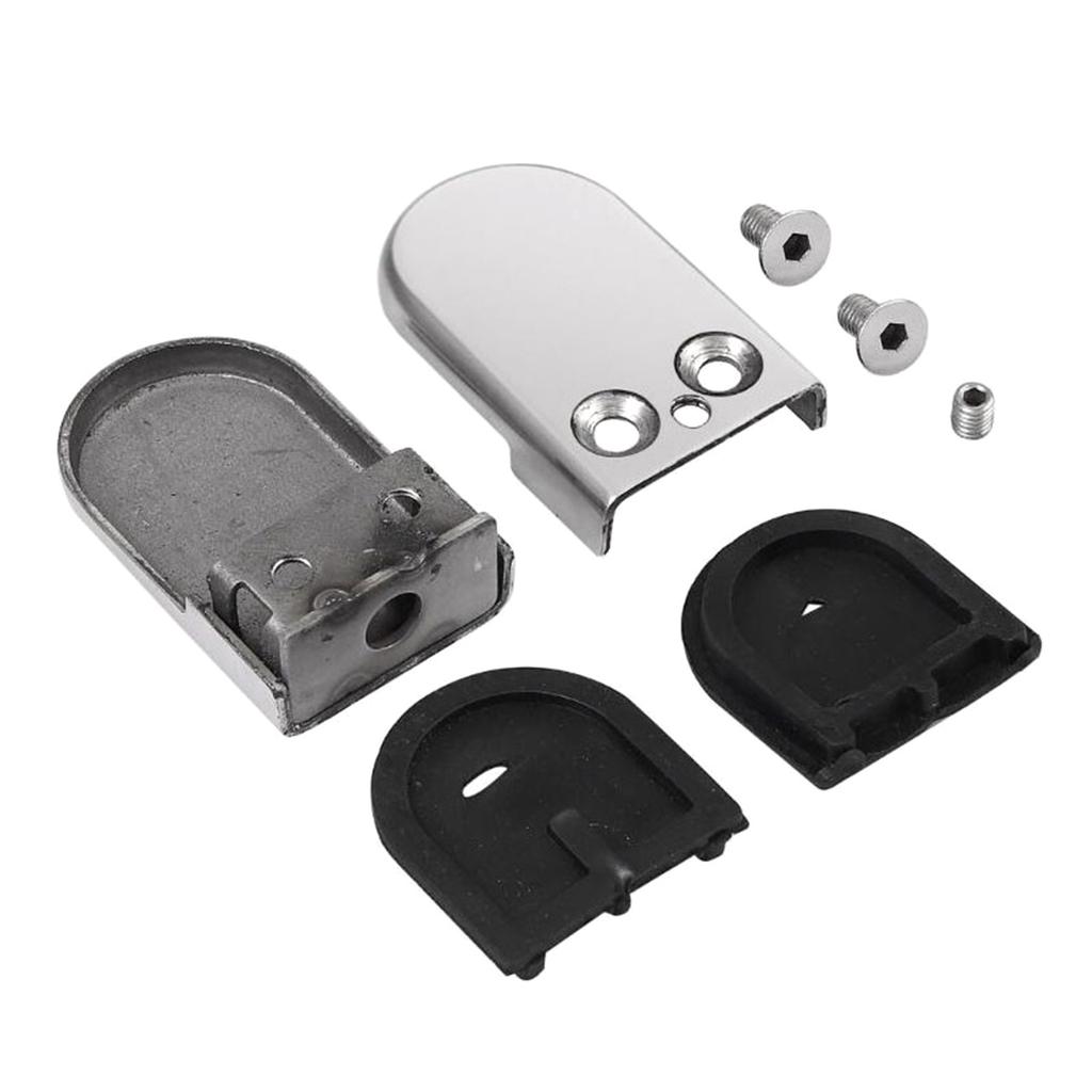 Stainless Steel Glass Clamp Support Bracket Stand Set Adjustable for Staircase and Balcony Railings No Drilling Required