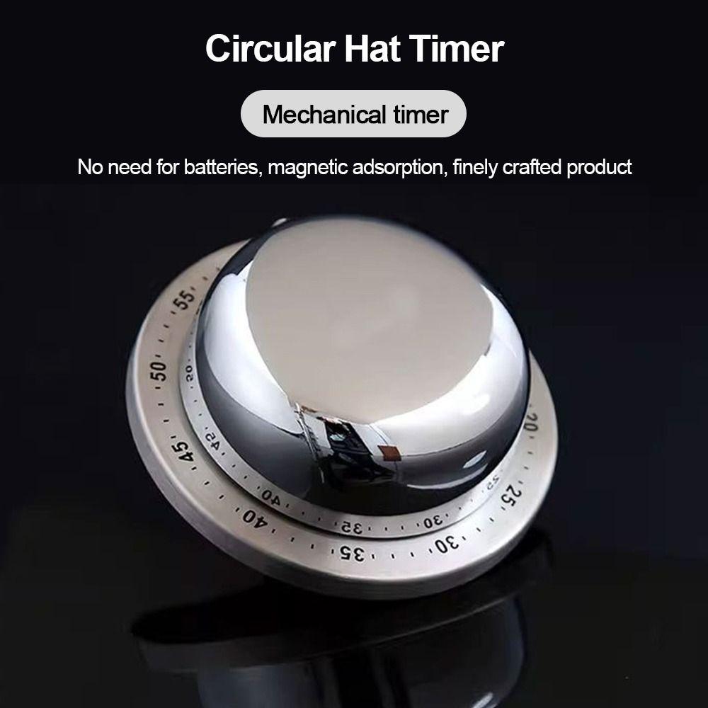 60-Minute Countdown Magnetic Kitchen Timer Manual Operation Countdown Clock  Baking Reminder