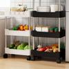 Multifunctional Storage Cart Movable Gap Storage Rack Rolling Utility Cart for Kitchen Bathroom Multi-Layer Slim Storage Shelf