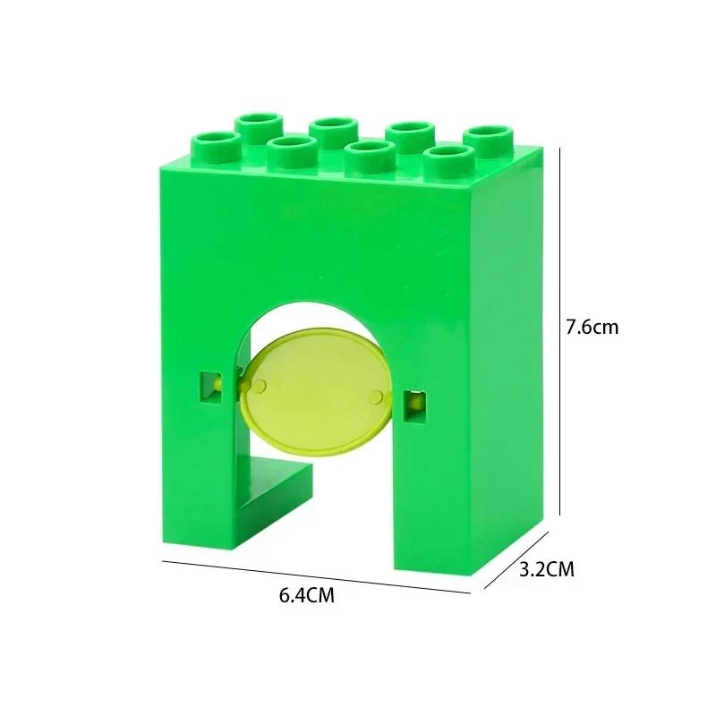 Big Size Building Blocks Marble Race Run Maze Games Compatible Large Bricks Running Ball Chute Giraffe Kids Gift Educational Toy