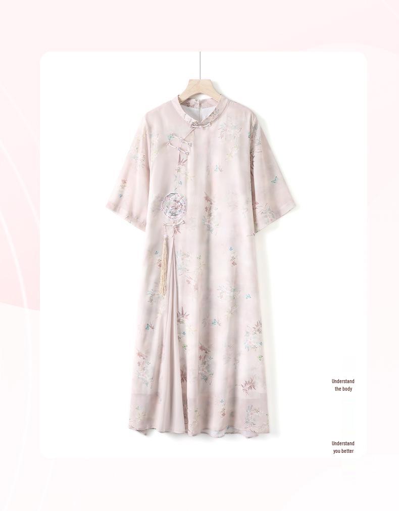 Women's Modern Qipao Dress - Summer Retro Style with Age-Reducing Elegance
