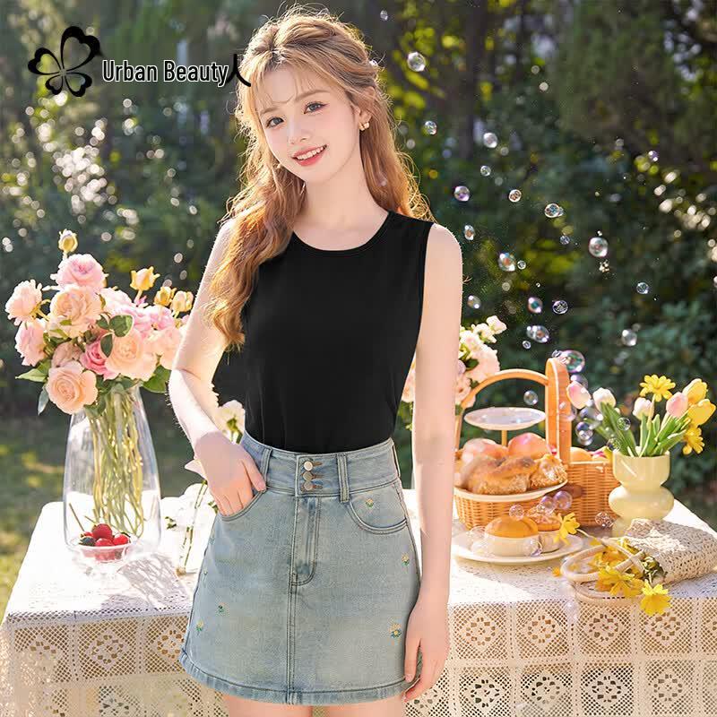 Women s Ice Silk Cooling Strappy Vest Top S