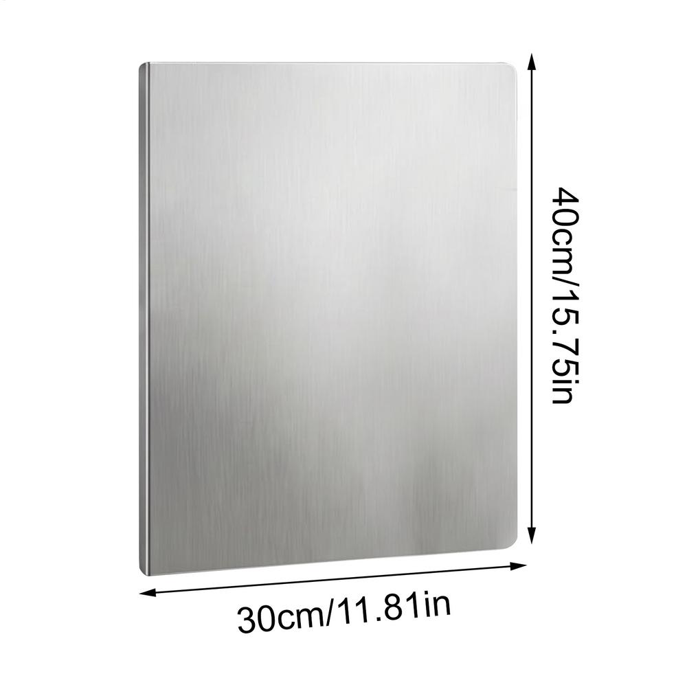 Stainless Steel Kitchen Cutting Board Non-Slip Easy Clean Metal Cutting Board For Home Restaurant Counter Meal Prep Food Meat
