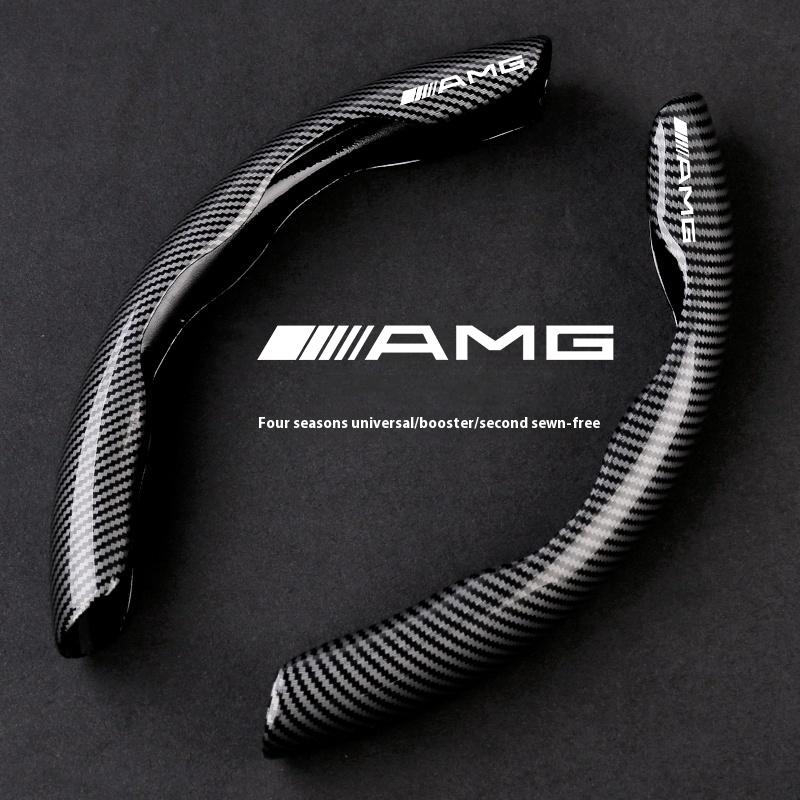 PIG4 Car Steering Wheel Cover For Mercedes Benz A B C E S Class AMG GLA GLB GLC GLE CLA CLS SLC GLS GLK SLK Vito ML Pilot A45 C43 C63