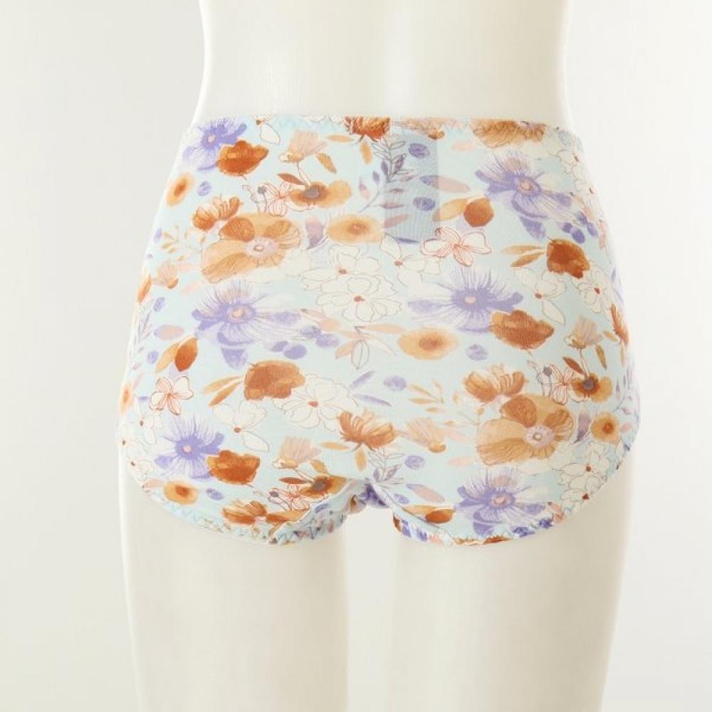 VenuS Women S Panty Modal 40S Large Flower Print Set 2 pieceS[vpt6749 Bu Pk]