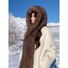 Premium Koffiekleurige Nepvos Winddichte Sneeenmuts - Winter Warm & Extra Dik