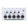 4 Channel Sound Mixer Rechargeable Portable Low Noise Stereo Sound Mixer for Home Studio Recording Live Streaming White