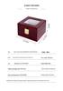 Red Sandalwood Clock & Watch Painted Wooden Box - Double-Layer 2-Position Jewelry & Watch Storage Box