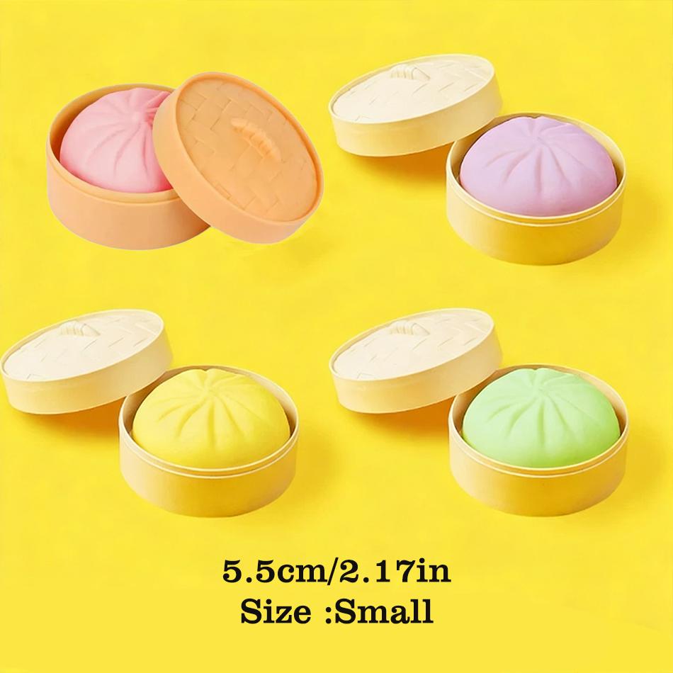 

5.5Cm Imitation Stuffed Bun Cha Siu Bao Slow Rebound Vent Toy Novelty Toy Fidget Toy Feel Good Squishy Stress Relief (As shown-17103)-