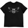 Red Star Punk Style T-Shirt for Men, Edgy Music Graphic Tee, Streetwear Casual Shirt