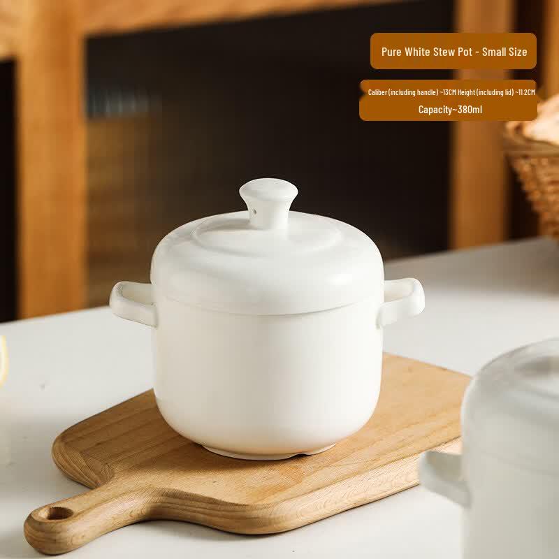 Ceramic Double-Lid Stew Pot