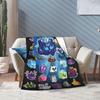 B-Blox Kitsune All Characters Fruits Fashion Blanket Game Cartoon Fuzzy Throw Fashion Blanket Decoration Ultra-Soft Warm Bedspread Multifunc