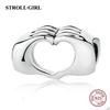 Fit Original European Bracelet 925 Sterling Silver Pink Enamel Dangle Beads Nail Polish Pendant Charms For Women Fashion Jewelry