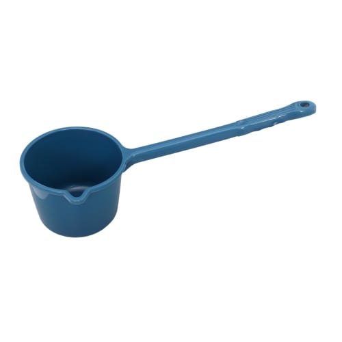 HOLIDYOYO Long-Handled Water Scoop, Household Water Spoon, Shower Ladle, Thick Bath Spoon, Plastic Water Scoop, Multi-Purpose Water Scoop (PP Blue)