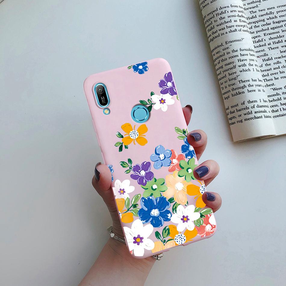 For Huawei Y6s 2019 Case Huawei Y9s Phone Case Fashion Flower Soft Silicone Back Cover For Huawei Y6 Pro 2019 MRD-LX2 Y 6S Etui