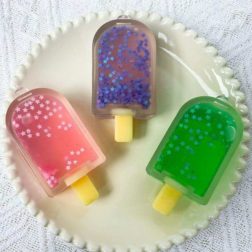 Mochi Taba Squishy Glitter Popsicle Stick Fluffy Ice Cream Fidget Kids Toy Candy Pudding Dessert Girl Birthday Gift