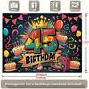 2D plane polyester fiber colorful 45th birthday celebration background fabric interior and exterior decoration