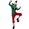 Adult Women Christmas Xmas Green Elf Top Pants Hat Socks Sets Halloween Role Play Dress Up Cosplay Costume
