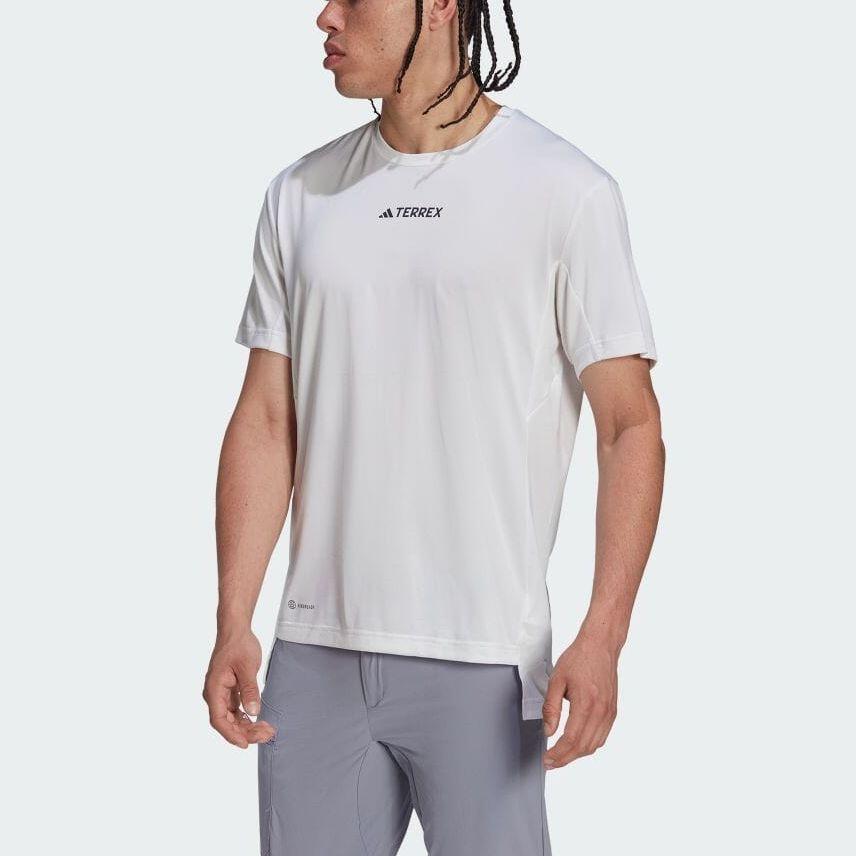 Adidas Loose Crew Neck Logo Print Short Sleeve T-Shirt Men Tops White HM4047