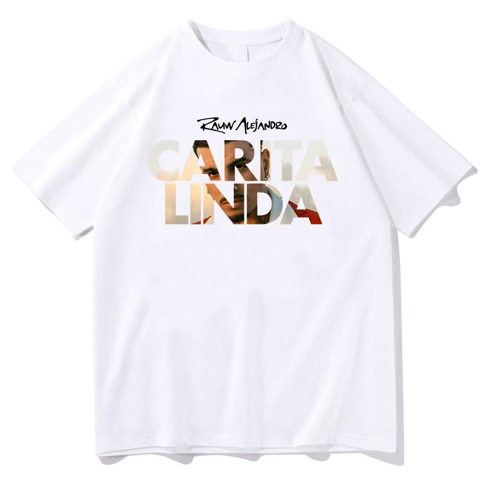 Rauw Alejandro Carita Linda 2025 T Shirt Men Women Clothes Retro Fashion Oversized Cotton Tshirt Hip Hop Casual Loose Trends Tee