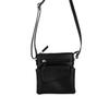 RSINC Vinata Genuine Leather Crossbody Sling Black Slim Design with Front Pocket B0FF32SQTW
