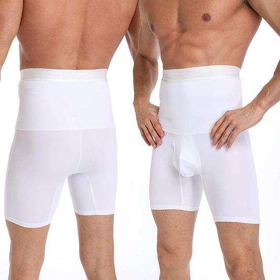 Bărbați Modelator Talie Slăbire Elastic Talie Înaltă Control Abdomen Skinny Exercițiu Compresie Aplatizează Abdomenul Boxeri Bărbați Îmbrăcăminte Bărbați