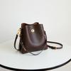 Luxury Bucket Bag Luxury Leather Material Classic Turn-lock Closure Minimalist Design Work Shopping Versatile Handbag For Women