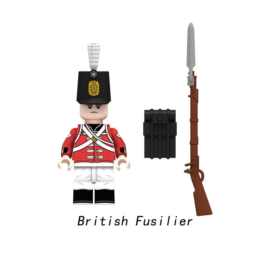 Green Jacket Soldier Bagpiper Assembling Building Block Toy