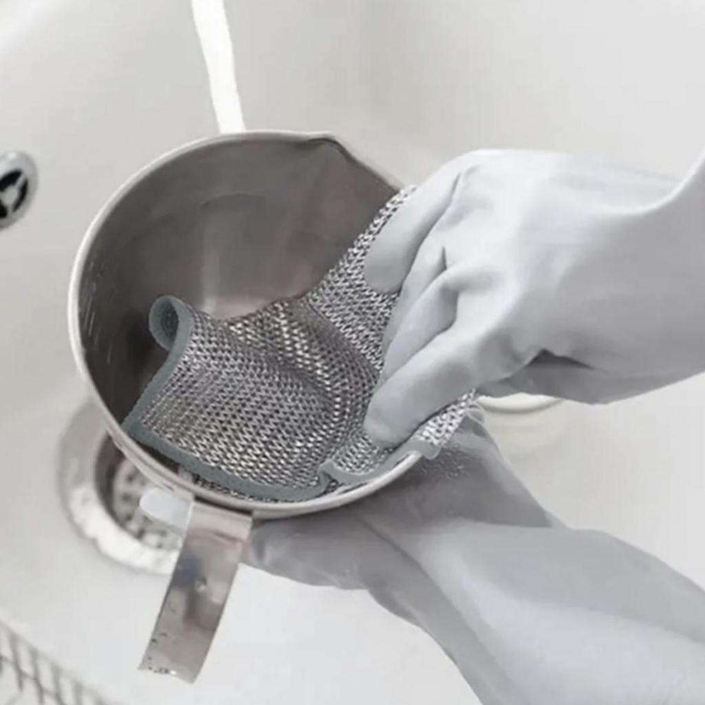 Silver Fiber Kitchen Cleaning Cloths for Washing Dishes and Stove Non Stick Oil Removal Reusable Dish Towels