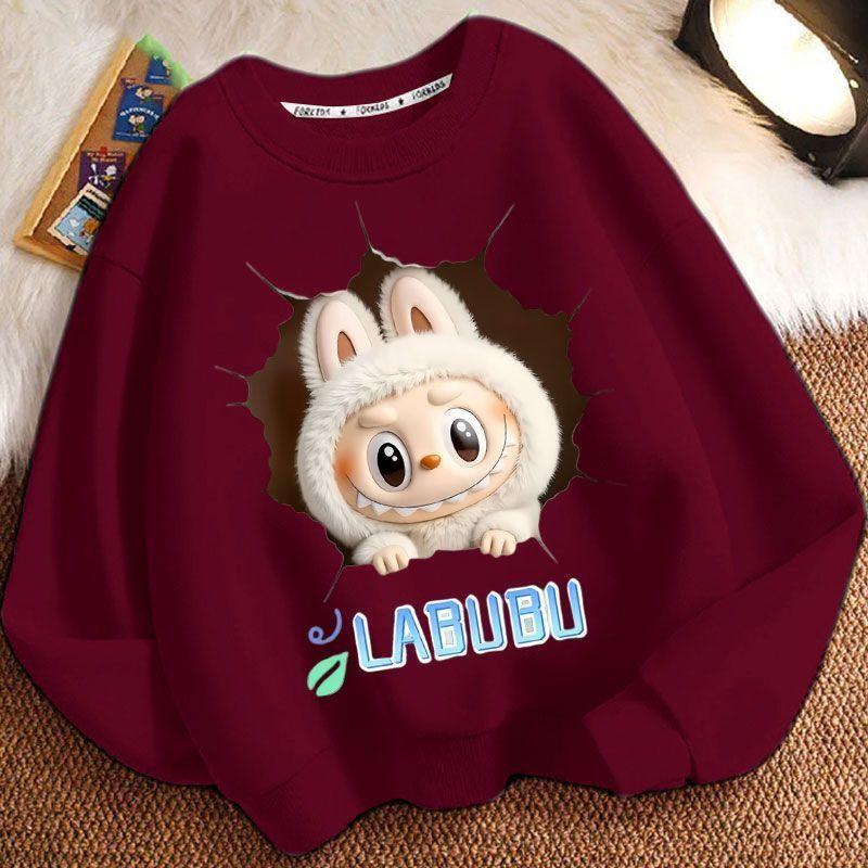 Children's Fashion Sweatshirts for Spring and Autumn, Long-sleeved Loose Sweatshirts for Boys and Girls