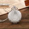 Flip Hollow Pocket Watch Retro Necklace Watch Men and Women Student Gift Hanging Watch Pocket Watch