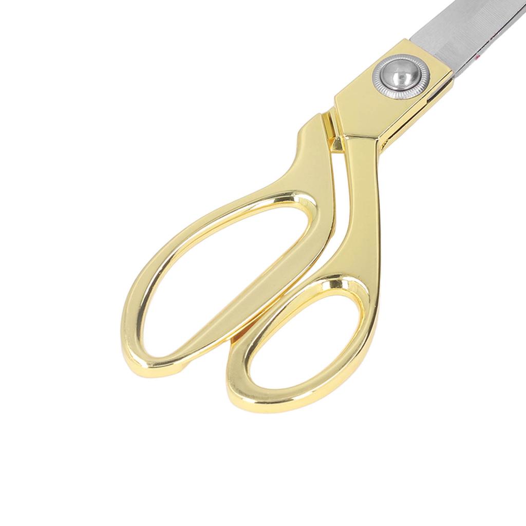 Sewing Scissors Multipurpose Professional Gold Heavy Duty Stainless Steel Tailor Ribbon Scissors10.5inch