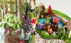 YIIEL Miniature Dollhouse Kit, Handmade Kit with Beginner's Instructions (Sunshine Glass Flower House)