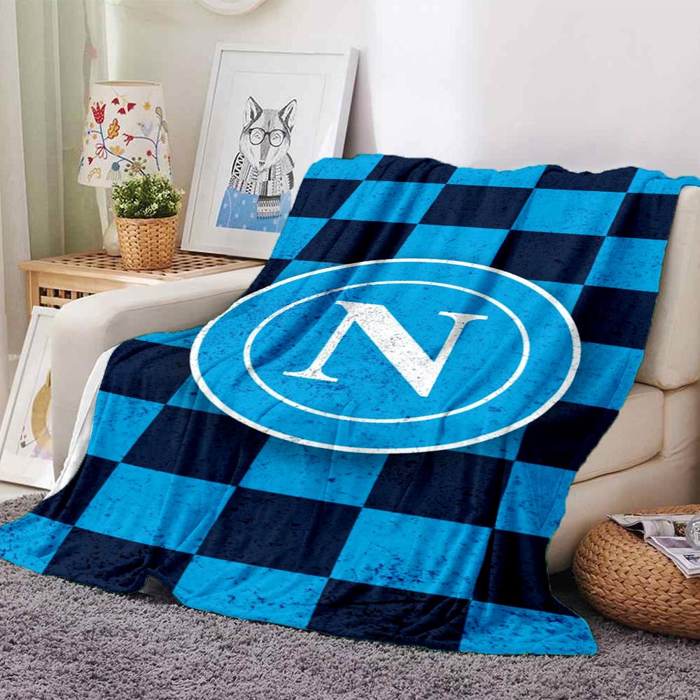 Napoli Theme Printed Blanket - Perfect for Couch, Bed, Travel & Outdoor Use | Machine Washable, Cozy & Durable.
