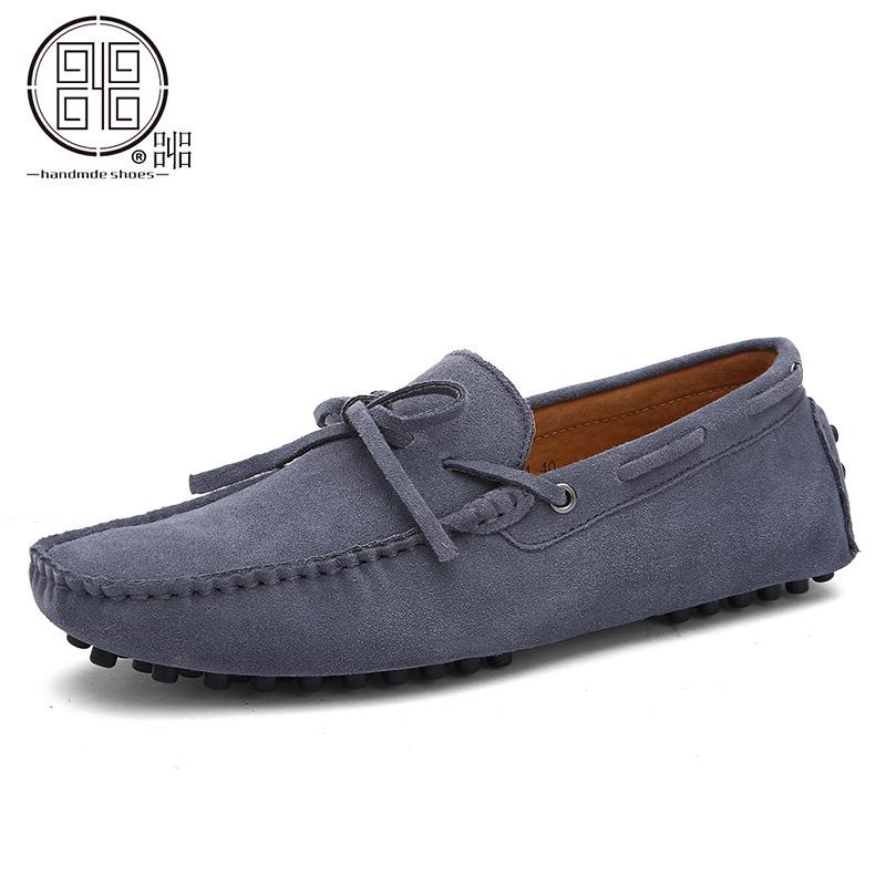 Men's Plus Size Suede Loafers Sizes 45-49: Casual and Comfortable Driving Shoes