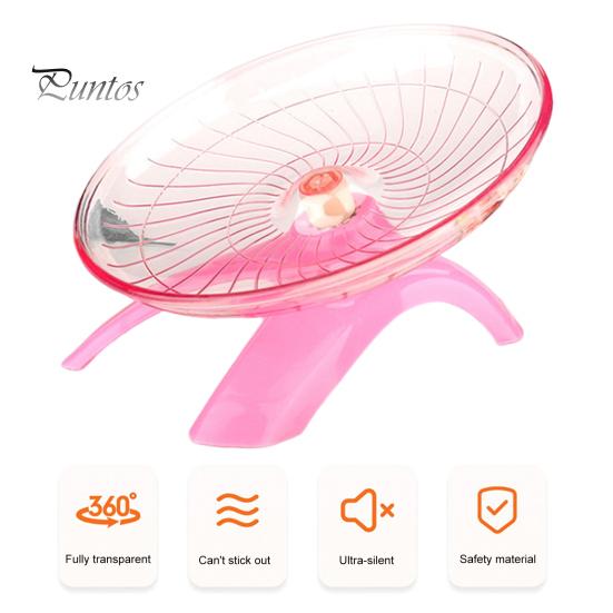 Hamster Wheel Toy Hermit Crab Climbing Toy Silent Hamster Flying Saucer Running Exercise Wheel Small Animals Cage Accessory Tank Accessory