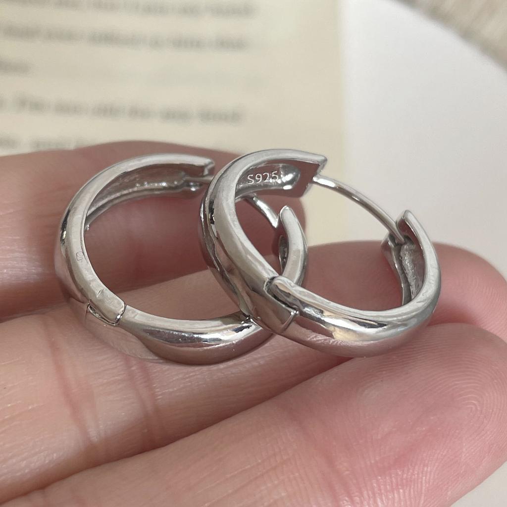 Xiaomi 925 Sterling Silver Earrings For Women Trendy Simple Round Earring Jewelry Prevent Allergy Party Christmas Accessories