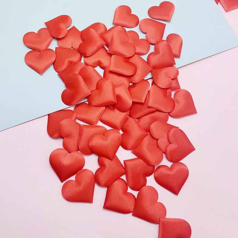 3D Peach Heart Ultrasonic Embossed Wedding Decoration Petal Toss Flowers