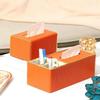 PU Leather Tissue Box Soft Tissue Case Creative Paper Towel Container  for Living Room